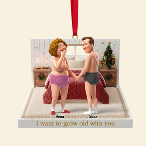 Personalized Funny Gifts For Old Couple Christmas Ornament 05natn231025