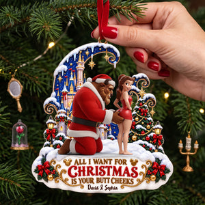 Naughty Fairy Tale Couple Christmas Ornament - Personalized Gifts For Couple 01ohlu220926