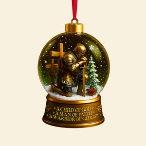 Warrior Ornament - Personalized Gifts For Christian 03tota190825