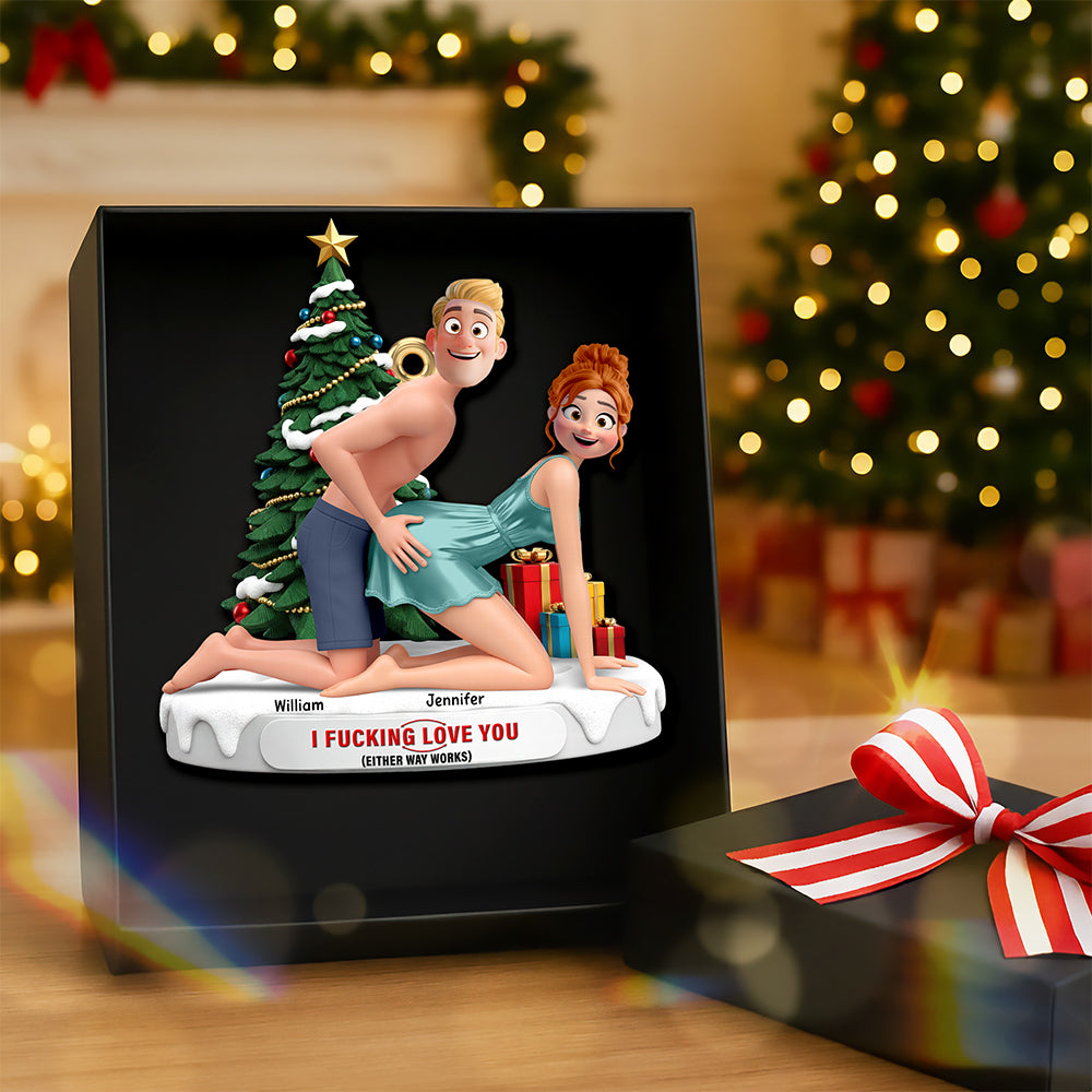 Naughty Couple I F**king Love You Ornament 05ohqn091025 - Personalized Gifts For Couple