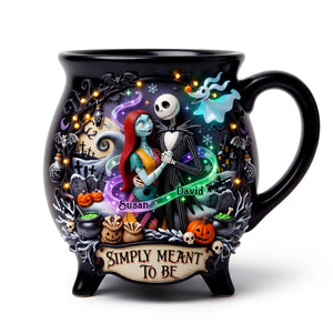 Gothic Couple Cauldron Mug - Personalized Gifts For Couple 05tydt180826