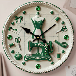 Sewing Room Hanging Wall Clock Personalized Gifts For Sewers 05PADT231225