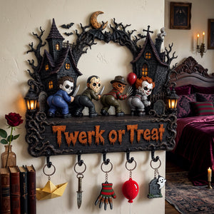 Twerk Or Treat Acrylic Key Hanger - Personalized Gifts For Horror Lovers 01ohlu200726