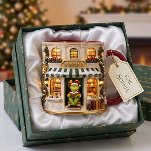 Cozy Winter Bookstore Coffee Mug - Personalized Christmas Gifts For Book Lovers 04pgtn030926