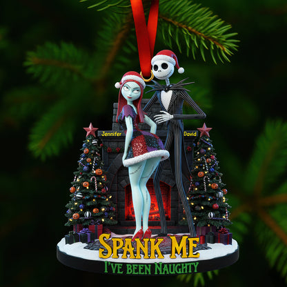 Naughty Couple Christmas Ornament - Personalized Gifts For Couple 02pgqn180925