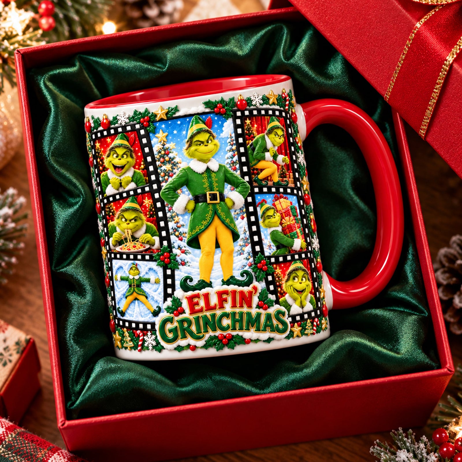 Naughty Pose Christmas Coffee Mug - Personalized Christmas Gifts 04PALU141026
