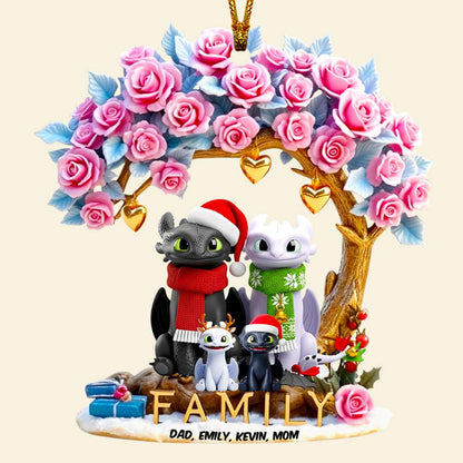 Smiling Family Christmas Ornament Personalized Gifts For Family 02TGDT120825