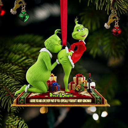 Naughty Green Couple Ornament - Personalized Gift For Couple 02ohlu090925