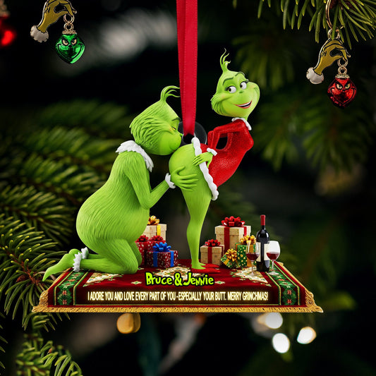 Naughty Green Couple Ornament - Personalized Gift For Couple 02ohlu090925
