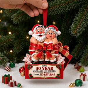 Partners In Sleigh Christmas Ornament - Personalized Gifts For Couple 02NALU210926