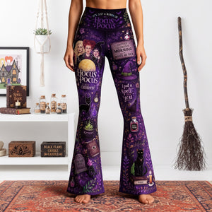 Badass Witch Flare Leggings, Personalized Gifts For Witch Lovers 02qhlu300726