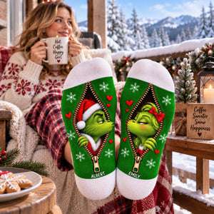 Sweet Mischief Matching Socks - Personalized Christmas Gifts For Couple 04naqn170926