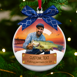 Custom Photo Gifts For Fishing Lovers Christmas Ornament 01hydt051125