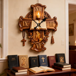 Faith Prayer Acrylic Clock – Gifts For Christians 01palu251225