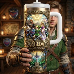 Legendary Adventure 40th Anniversary Tumbler With Handle - Personalized Gifts 02nalu060426