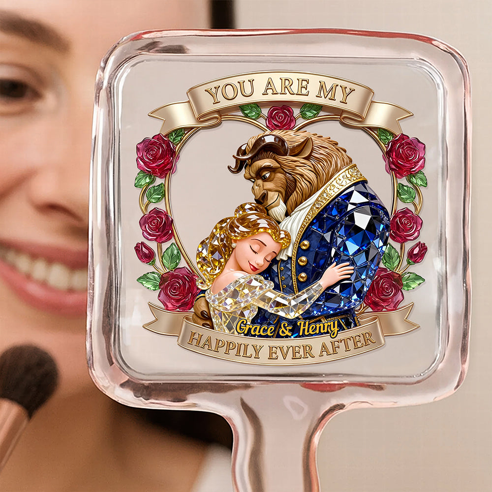 Romantic Fairy Tale Handheld Mirror - Personalized Gifts For Couple 01QHDT021225