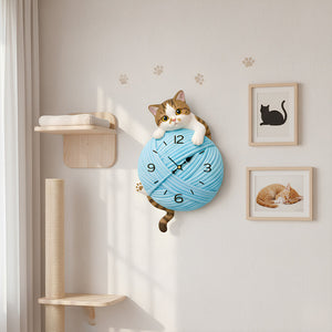 Cute Cat Custom Photo Acrylic Hanging Wall Clock - Gifts For Cat Lovers 04hudt271225