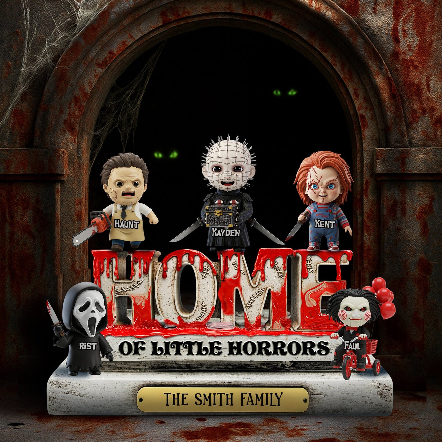 Horror Home Acrylic Plaque - Personalized Gifts For Family 05QHLU250825