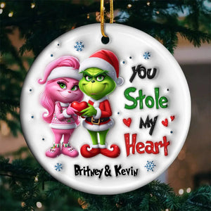 Personalized Gifts For Couple Christmas Ornament 01acdt261024 - Ornament - GoDuckee