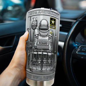 Military Commemorative Tumbler – Personalized Gift for Soldiers 05tgqn020725