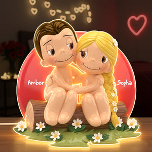 Naughty Couple Acrylic Light Box Personalized Gifts For Couple 06NALU031225