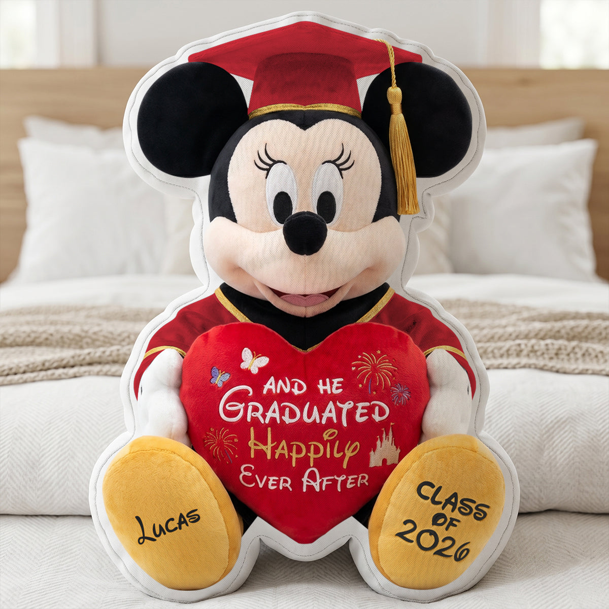 Cute Mouse Graduation Pillow - Personalized Gifts For Graduates 03natn130526