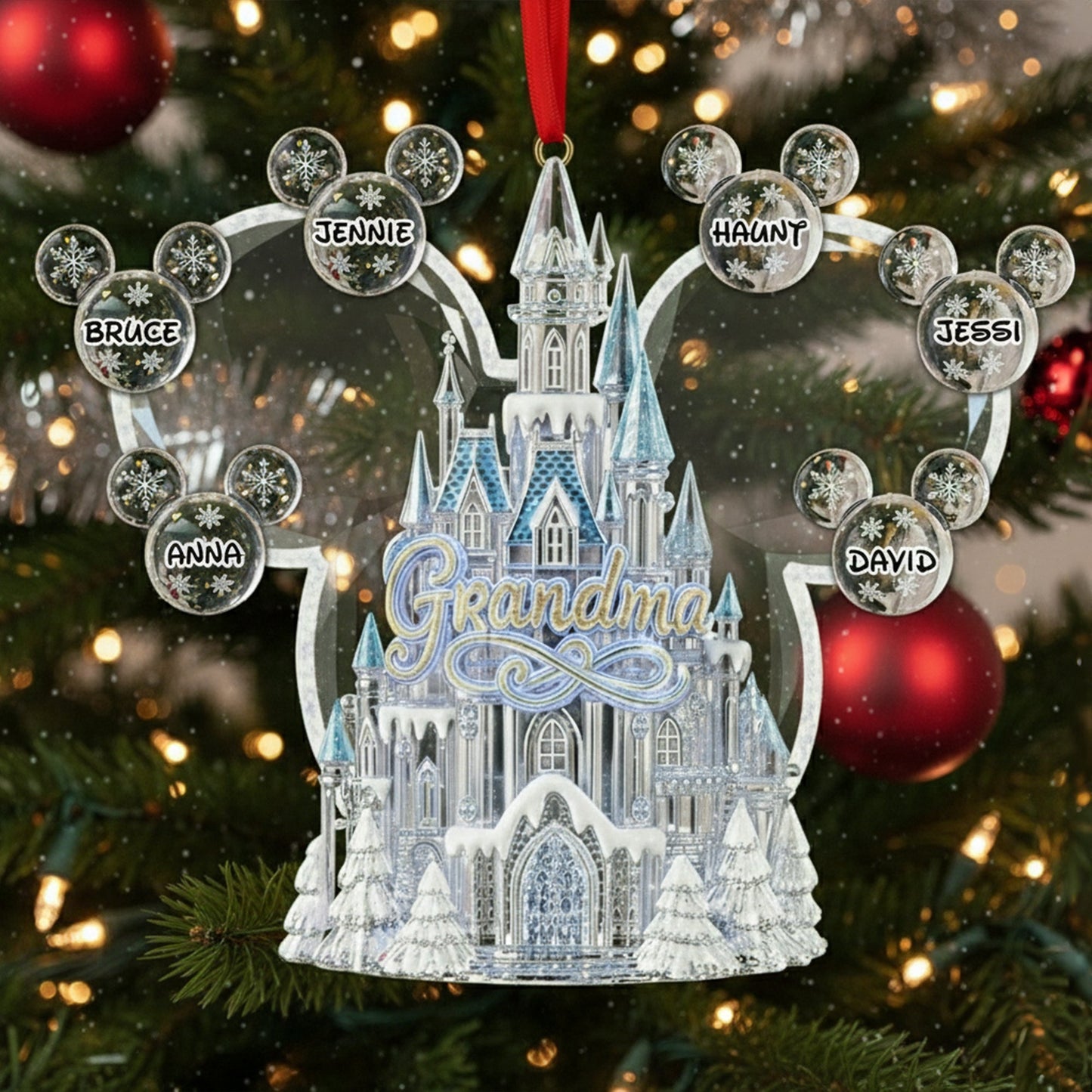 Winter Wonderland Grandma Ornament - Personalized Christmas Gifts For Grandma 05TGLU290825