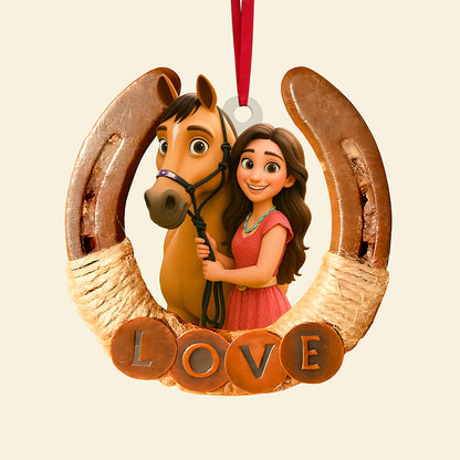 Horse Lover Ornament - Custom Photo Gifts For Horse Lovers 01pgta290825