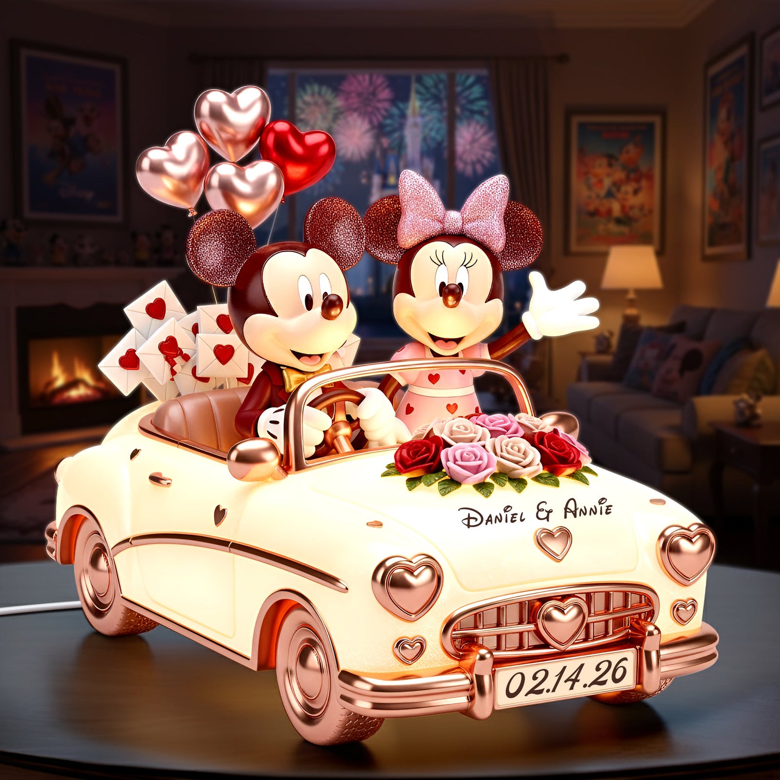 Couple Anniversary Acrylic Light Box - Personalized Gifts For Couple 01pglu021225