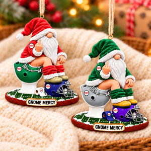 Badass Gnome Acrylic Ornament, Personalized Gifts For Sport Lovers 04qhqn201026