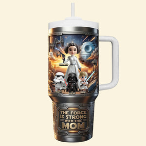Strong Fantasy Mom 40oz Tumbler With Handle, Personalized Gifts For Mom 04qhtn160326