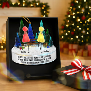 Sea Glass Friendship Ornament – Personalized Christmas Gifts For Besties 05naqn281025