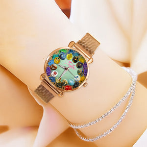 Timeless Art Mesh Strap Quartz Watch Personalized Gifts for Artist 02NADT310725