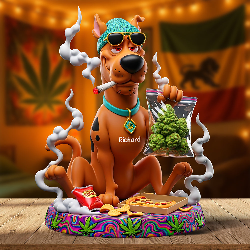 Stoner Pup Snack Acrylic Plaque - Personalized Gifts For Stoner 04TOQN180625