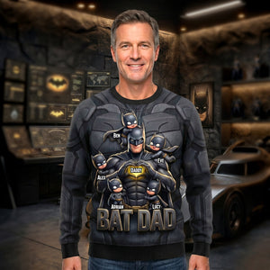 Dark Dad & Kids Shirt - Personalized Gifts For Dad 01NADH090526