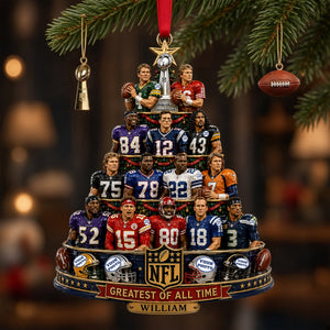 Legends Beyond Gridiron Christmas Ornament, Personalized Gifts For Sport Lovers 02qhlu310826