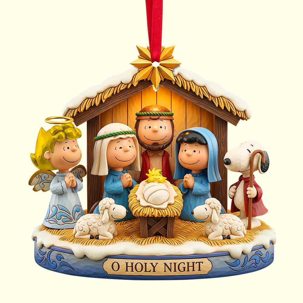 Holy Night Acrylic Ornament, Christmas Gifts For Catholic 04qhtn200825