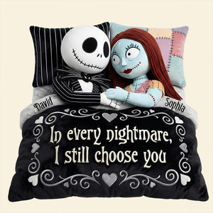 Gothic Love Couple Pillow Personalized Gifts For Couple 01OHDT161225