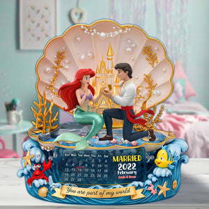 Marriage Proposal On The Beach Acrylic Plaque - Personalized Gifts For Couple 07OHLU200625
