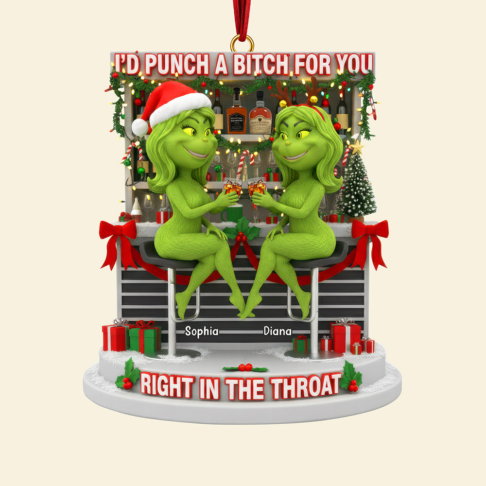 Drinking Bestie Ornament - Personalized Gifts For Best Friends 03tgqn170925