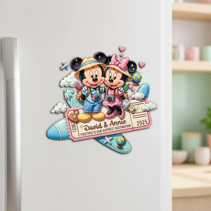 Personalized Gifts For Travel Couple Acrylic Fridge Magnet 08pgtn191125