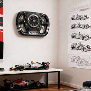 Steering Wheel Acrylic Hanging Wall Clock - Personalized Gifts For Speed Lovers 03kilu241225
