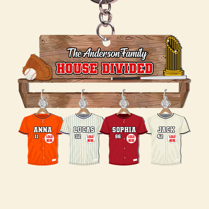 Custom Baseball Team Personalized Gifts For Family Keychain 02hutn090725