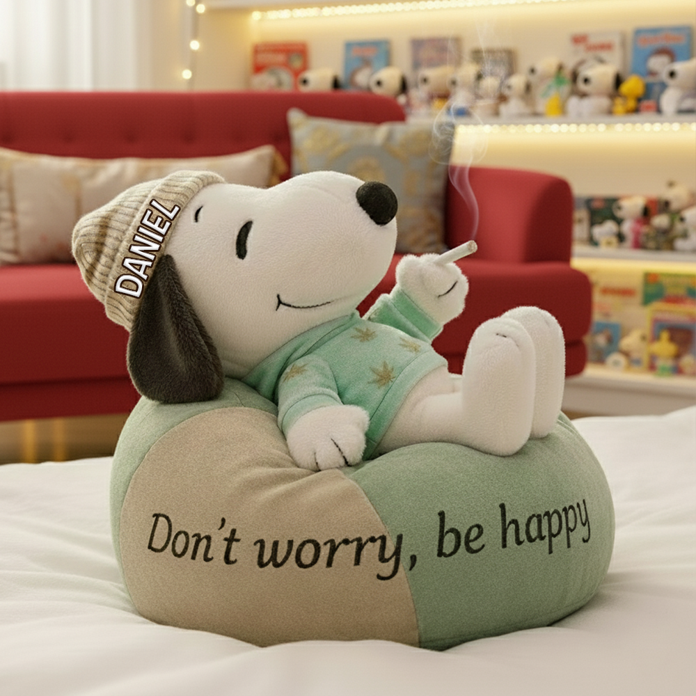 Be Happy Buddy Shaped Pillow - Personalized Gifts For Stoners 03TOLU071125