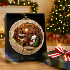 Reading Corner Christmas Ornament - Personalized Gifts For Book Lovers 01toqn221125