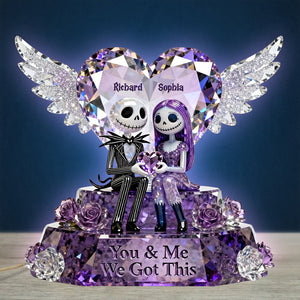 Skeleton Couple Acrylic Light Box - Personalized Gifts For Couple 04toqn311225