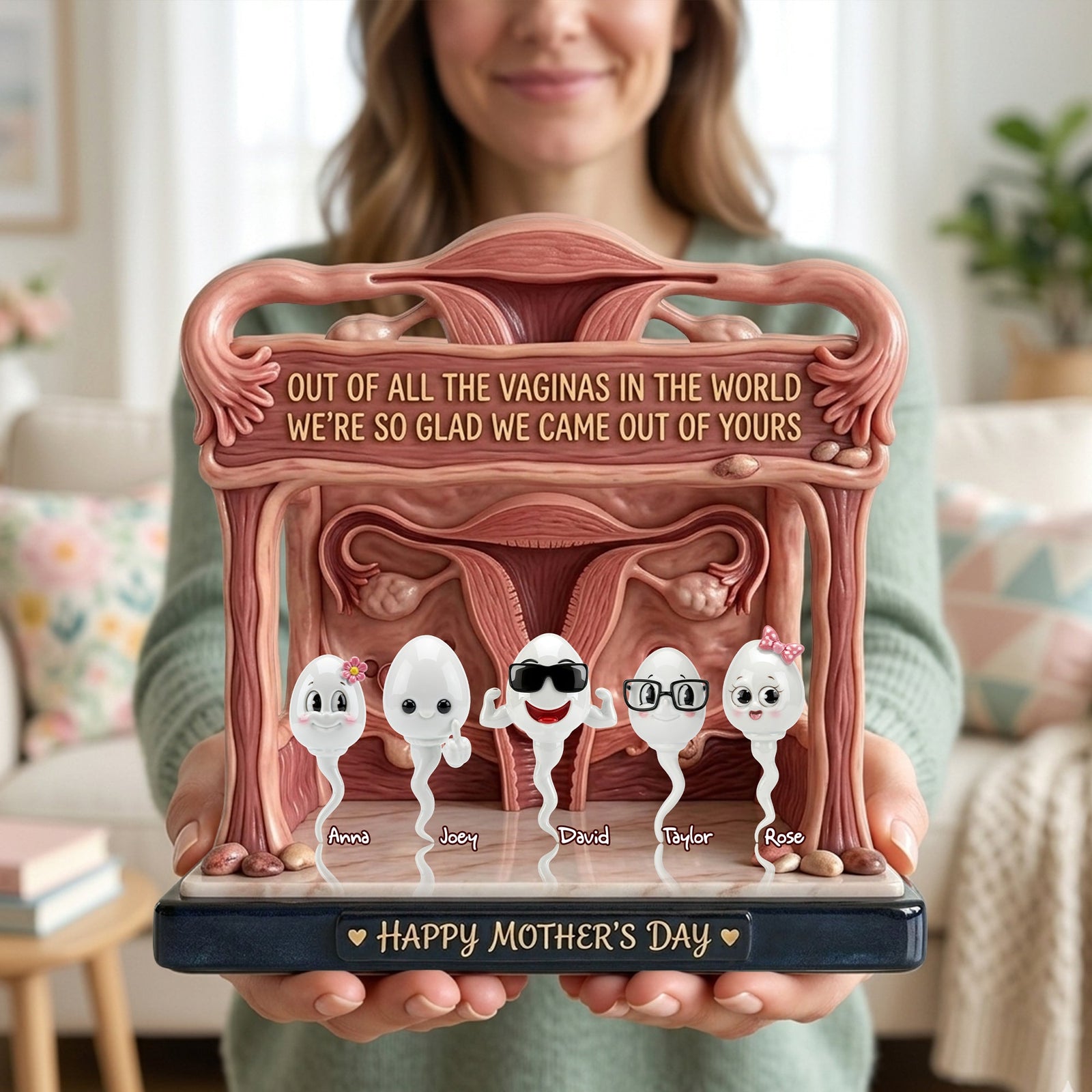Funny Rude Mom Acrylic Plaque - Personalized Gift For Mom 05OHLU010426