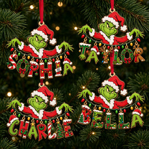 Playful Name Art String Ornament - Personalized Christmas Gifts 05qhlu210926