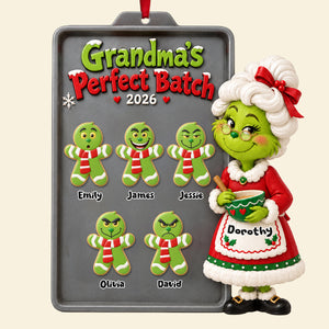 Grandma's Perfect Batch Ornament - Personalized Christmas Gifts For Grandma 01huta151026