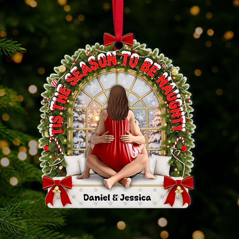 Spicy Couple Ornament - Personalized Christmas Gifts For Couple 04OHLU110825